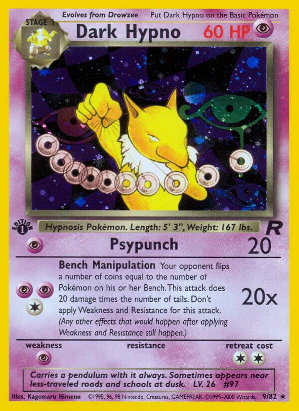 Dark Hypno 9 09/82 (Team Rocket)  - 1st Edition Holofoil | Good Games Adelaide SA