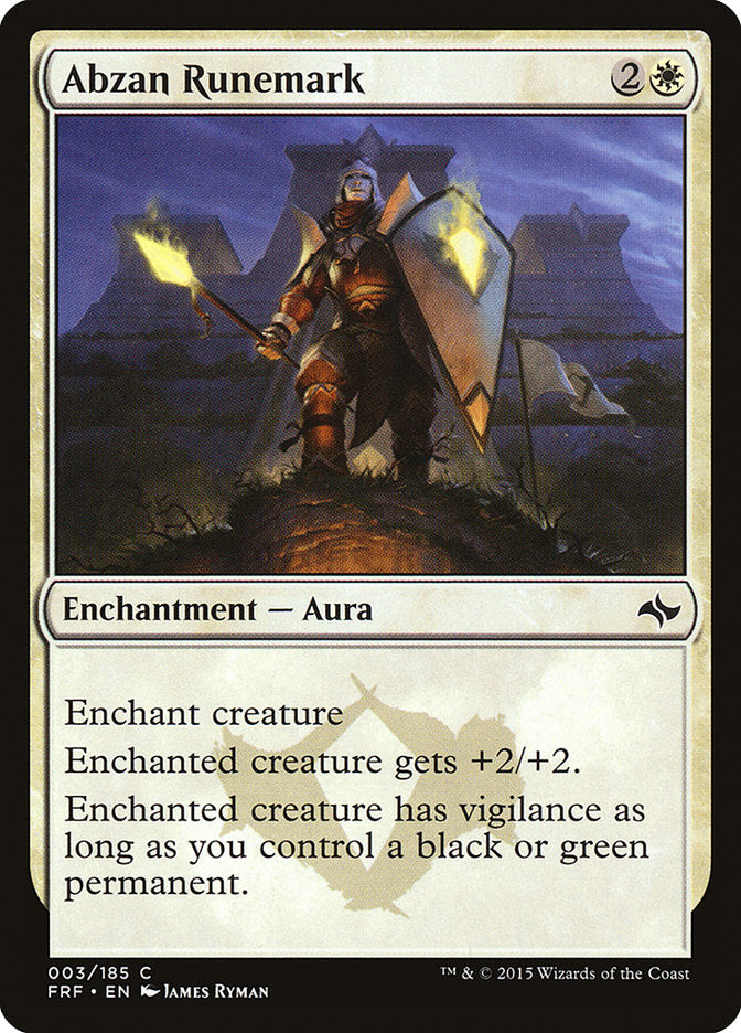 Abzan Runemark [Fate Reforged] | Good Games Adelaide SA