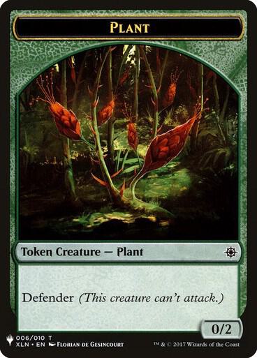 Plant Emblem Chandra Roaring Flame Double Sided Token 6 // 14 (The List Reprints)  | Good Games Adelaide SA