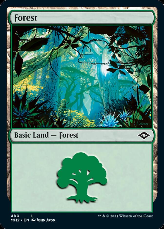 Forest (490) (Etched Foil) [Modern Horizons 2] | Good Games Adelaide SA