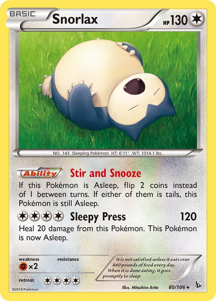 Snorlax 80/106 (XY - Flashfire)  | Good Games Adelaide SA
