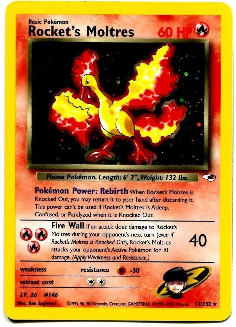 Rocket's Moltres (12/132) [Gym Heroes Unlimited] | Good Games Adelaide SA