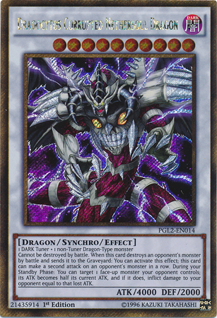 Dragocytos Corrupted Nethersoul Dragon [PGL2-EN014] Gold Secret Rare | Good Games Adelaide SA