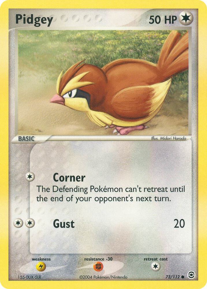 Pidgey 73/112 (FireRed & LeafGreen)  - Reverse Holofoil | Good Games Adelaide SA