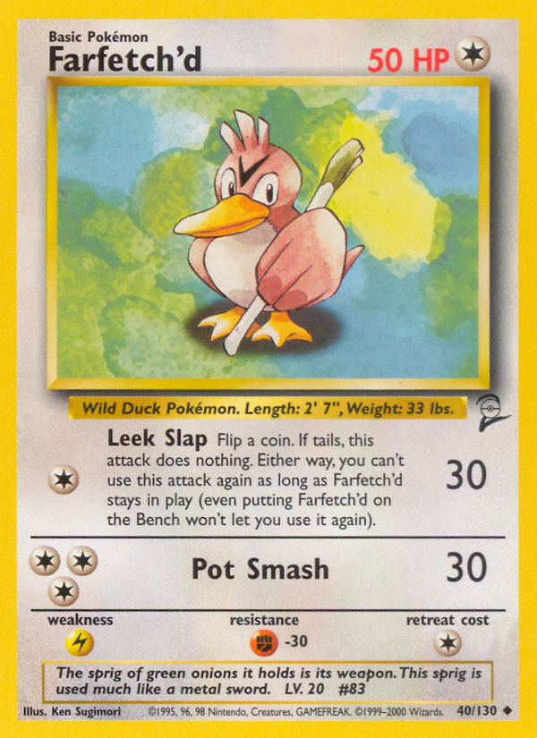 Farfetch'd (40/130) [Base Set 2] | Good Games Adelaide SA
