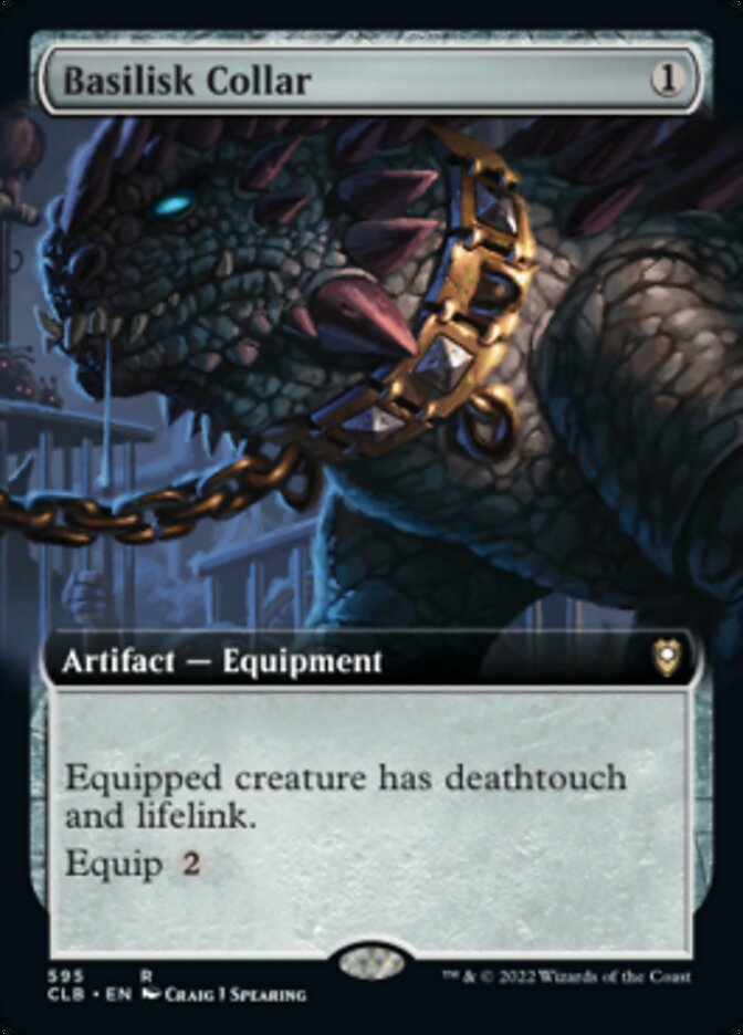 Basilisk Collar (Extended Art) [Commander Legends: Battle for Baldur's Gate] | Good Games Adelaide SA