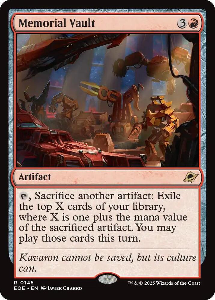 Memorial Vault 145 (Edge of Eternities)  - Foil | Good Games Adelaide SA