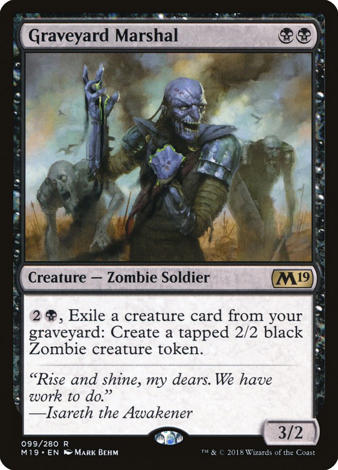 Graveyard Marshal 99 (Core Set 2019)  | Good Games Adelaide SA