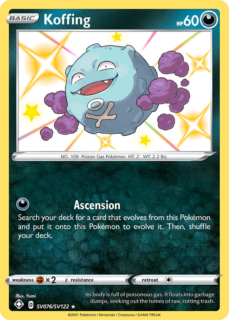 Koffing (SV076/SV122) [Sword & Shield: Shining Fates] | Good Games Adelaide SA