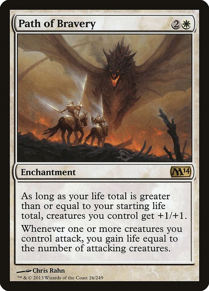 Path of Bravery 26 (Magic 2014 (M14))  - Foil | Good Games Adelaide SA