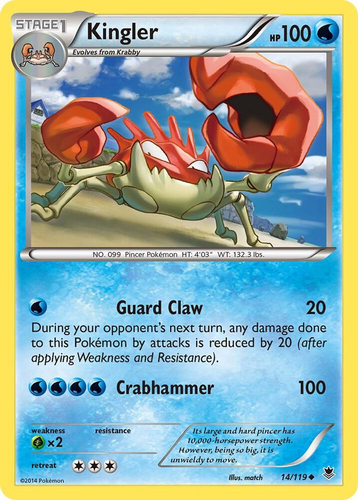 Kingler 14/119 (XY - Phantom Forces)  | Good Games Adelaide SA
