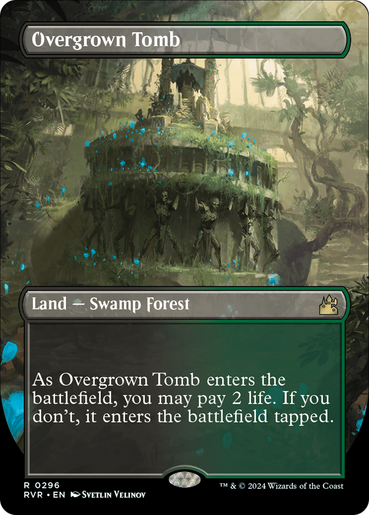 Overgrown Tomb (Borderless) [Ravnica Remastered] | Good Games Adelaide SA