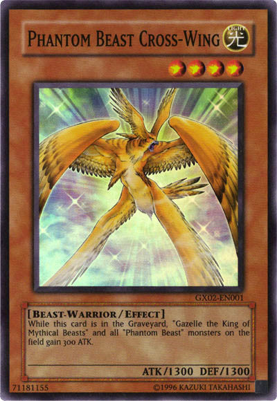 Phantom Beast Cross-Wing [GX02-EN001] Super Rare | Good Games Adelaide SA