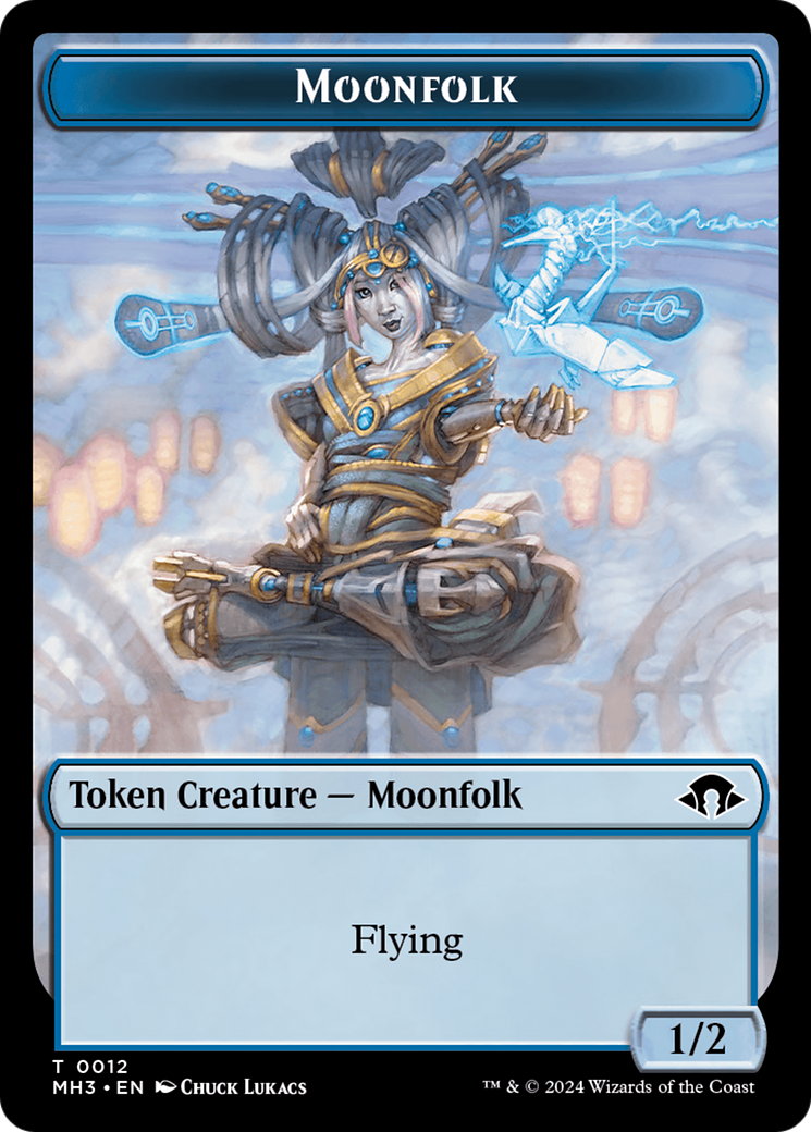 Eldrazi Spawn // Moonfolk Double-Sided Token [Modern Horizons 3 Tokens] | Good Games Adelaide SA