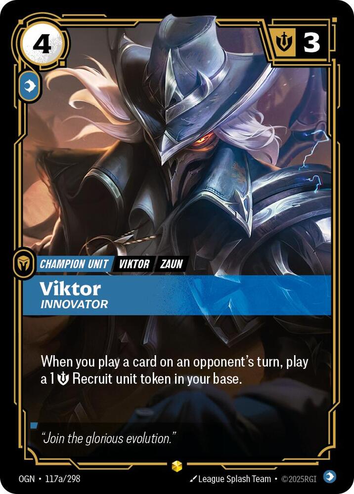 Viktor Innovator Alternate Art 117a/298 (Origins)  - Foil | Good Games Adelaide SA