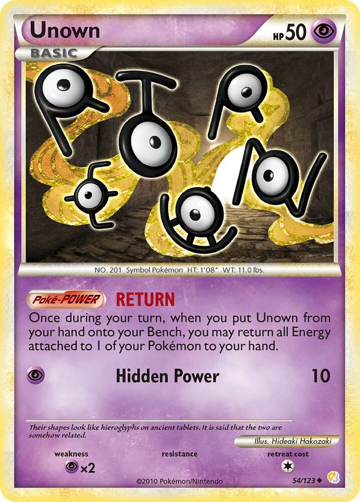 Unown 54/123 (HeartGold SoulSilver)  | Good Games Adelaide SA