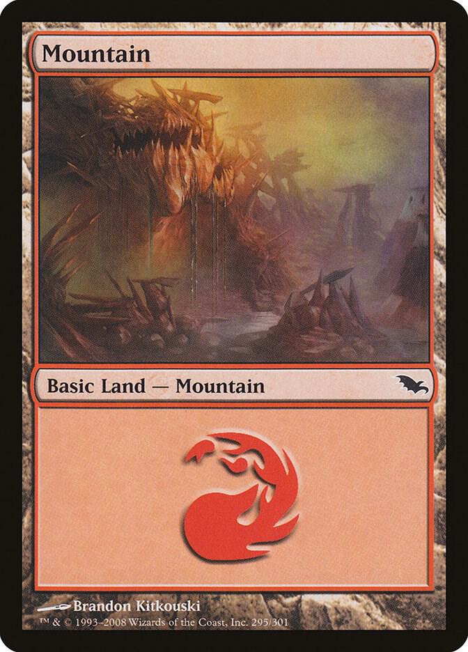 Mountain 295 295 (Shadowmoor)  - Foil | Good Games Adelaide SA
