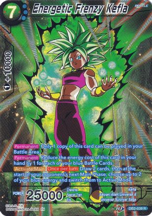 Energetic Frenzy Kefla (DB2-039) [Collector's Selection Vol. 2] | Good Games Adelaide SA