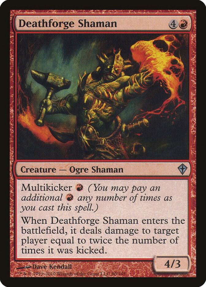 Deathforge Shaman 80 (Worldwake)  - Foil | Good Games Adelaide SA