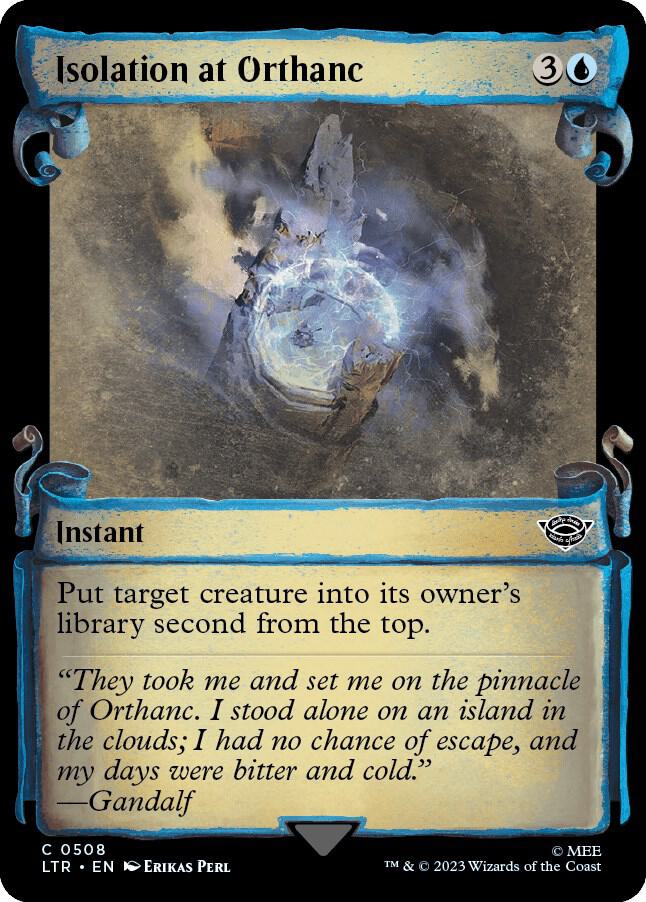 Isolation at Orthanc 508 (Universes Beyond: The Lord of the Rings: Tales of Middle-earth)  - Showcase Scroll Foil | Good Games Adelaide SA