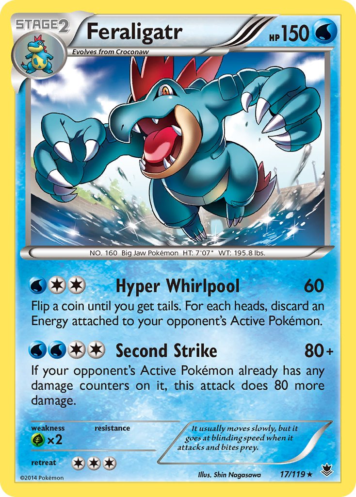 Feraligatr (17/119) (Theme Deck Exclusive) [XY: Phantom Forces] | Good Games Adelaide SA