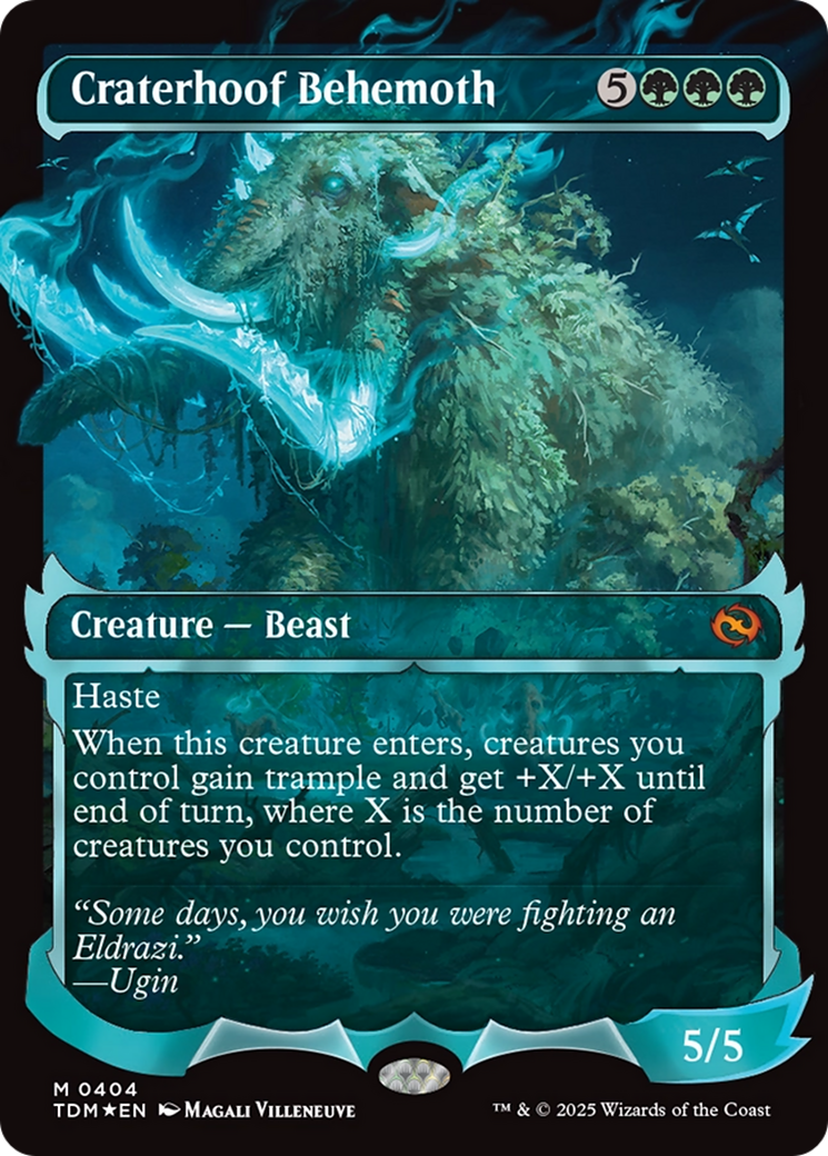 Craterhoof Behemoth (Showcase) [Tarkir: Dragonstorm] | Good Games Adelaide SA