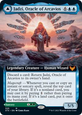 Jadzi Oracle of Arcavios Extended Art 325 (Strixhaven: School of Mages)  - Foil | Good Games Adelaide SA