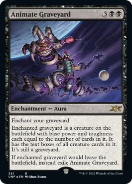 Animate Graveyard Galaxy Foil 351 (Unfinity)  - Foil | Good Games Adelaide SA