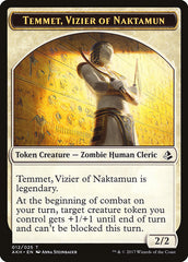 Temmet, Vizier of Naktamun // Zombie Token [Amonkhet Tokens] | Good Games Adelaide SA
