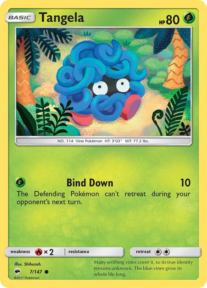 Tangela 7/147 (SM - Burning Shadows)  | Good Games Adelaide SA