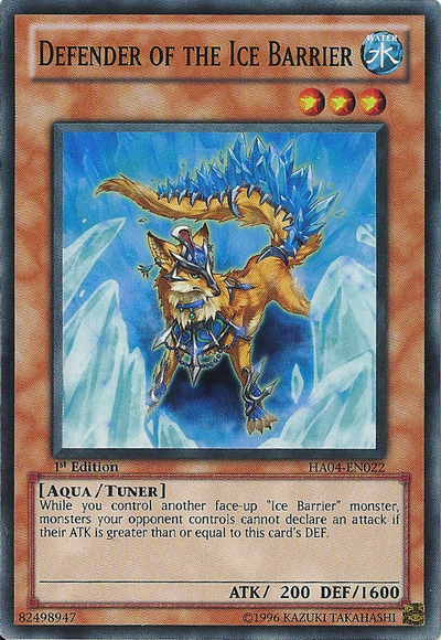 Defender of the Ice Barrier [HA04-EN022] Super Rare | Good Games Adelaide SA