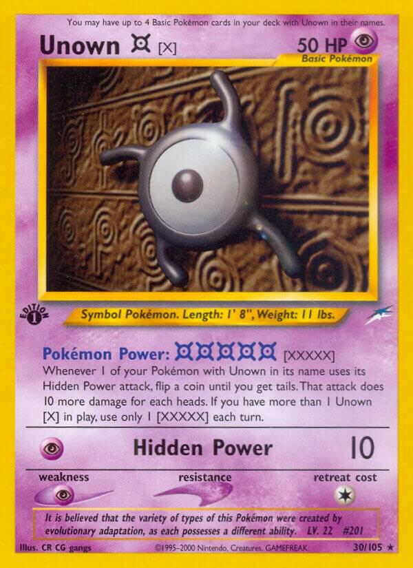 Unown X 030/105 (Neo Destiny)  - 1st Edition | Good Games Adelaide SA