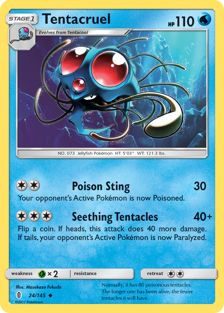 Tentacruel (24/145) [Sun & Moon: Guardians Rising] | Good Games Adelaide SA
