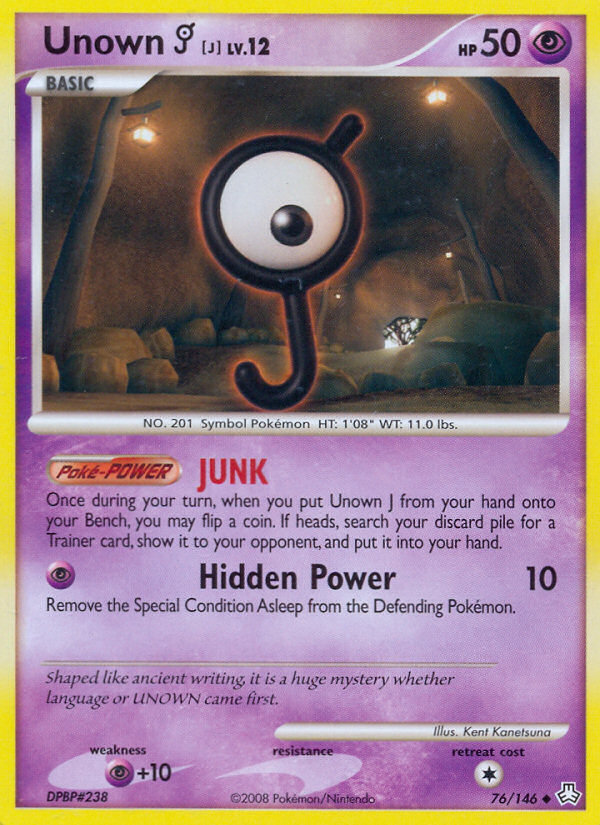 Unown J (76/146) [Diamond & Pearl: Legends Awakened] | Good Games Adelaide SA