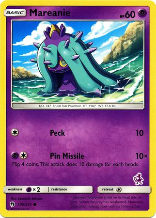 Mareanie (105/214) (Mewtwo Deck) [Battle Academy 2020] | Good Games Adelaide SA