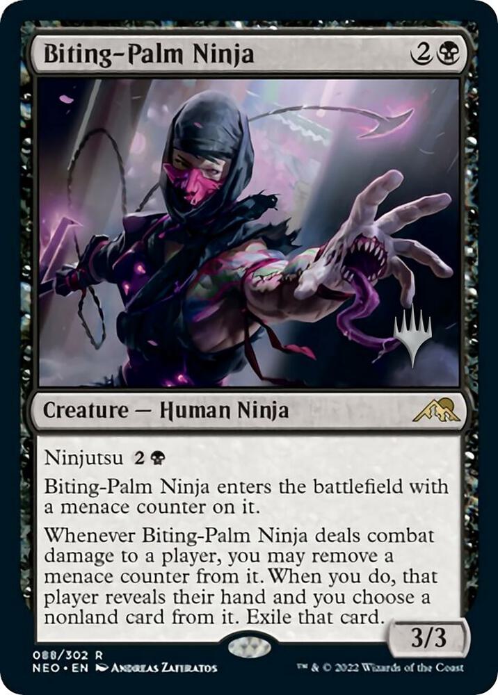 Biting Palm Ninja 88 (Promo Pack: Kamigawa: Neon Dynasty)  | Good Games Adelaide SA