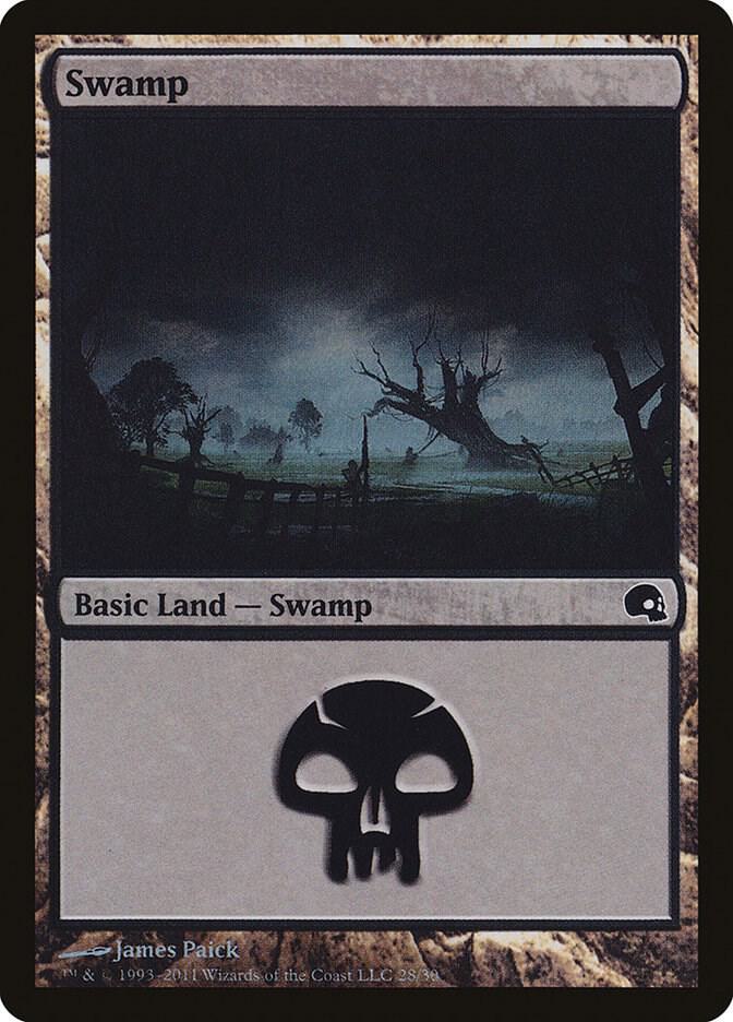 Swamp 28 28 (Premium Deck Series: Graveborn)  - Foil | Good Games Adelaide SA