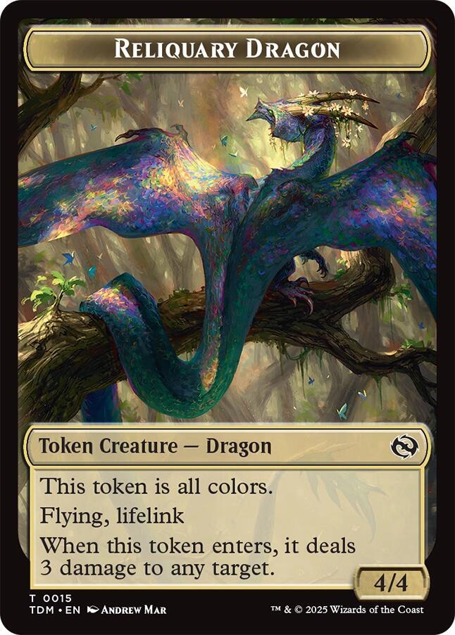 Reliquary Dragon // Dragon 15 // 11 (Tarkir: Dragonstorm)  - Foil | Good Games Adelaide SA