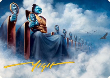Myojin of Cryptic Dreams Art Card (Gold-Stamped Signature) [Kamigawa: Neon Dynasty Art Series] | Good Games Adelaide SA