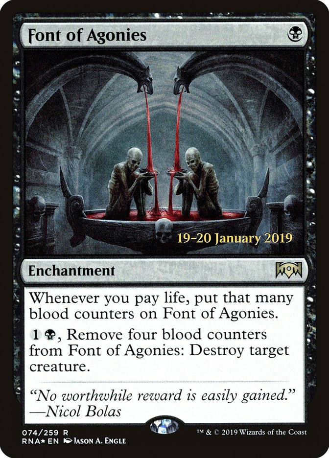 Font of Agonies [Ravnica Allegiance Prerelease Promos] | Good Games Adelaide SA