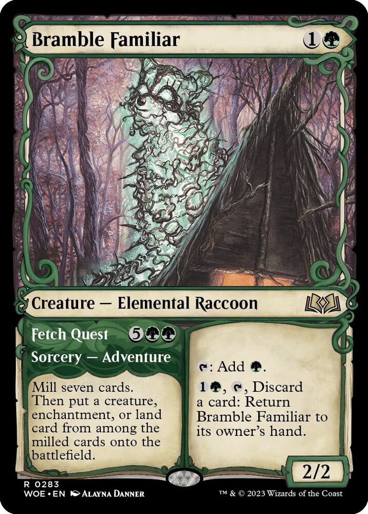 Bramble Familiar // Fetch Quest 283 (Wilds of Eldraine)  - Showcase | Good Games Adelaide SA