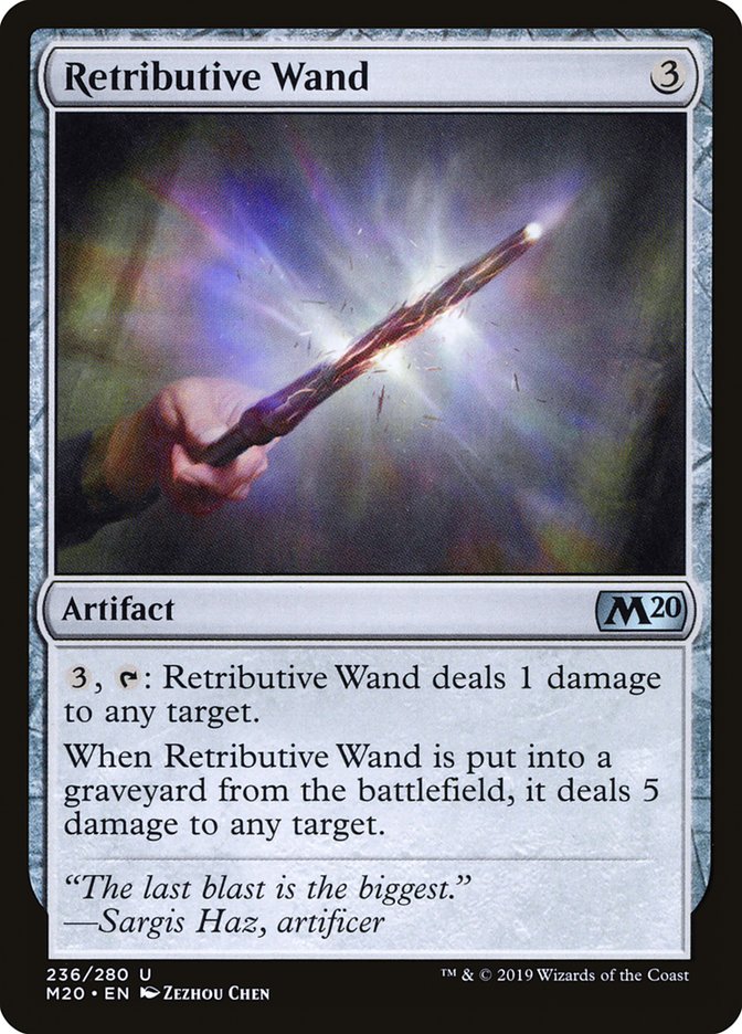Retributive Wand [Core Set 2020] | Good Games Adelaide SA