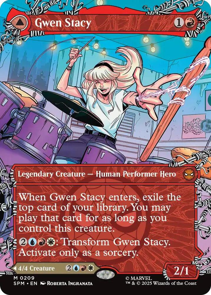 Gwen Stacy 0209 Borderless 209 (Marvel's Spider-Man)  | Good Games Adelaide SA
