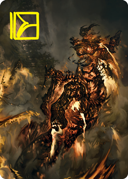 Pyre Spawn Art Card (Gold-Stamped Signature) [Innistrad: Crimson Vow Art Series] | Good Games Adelaide SA