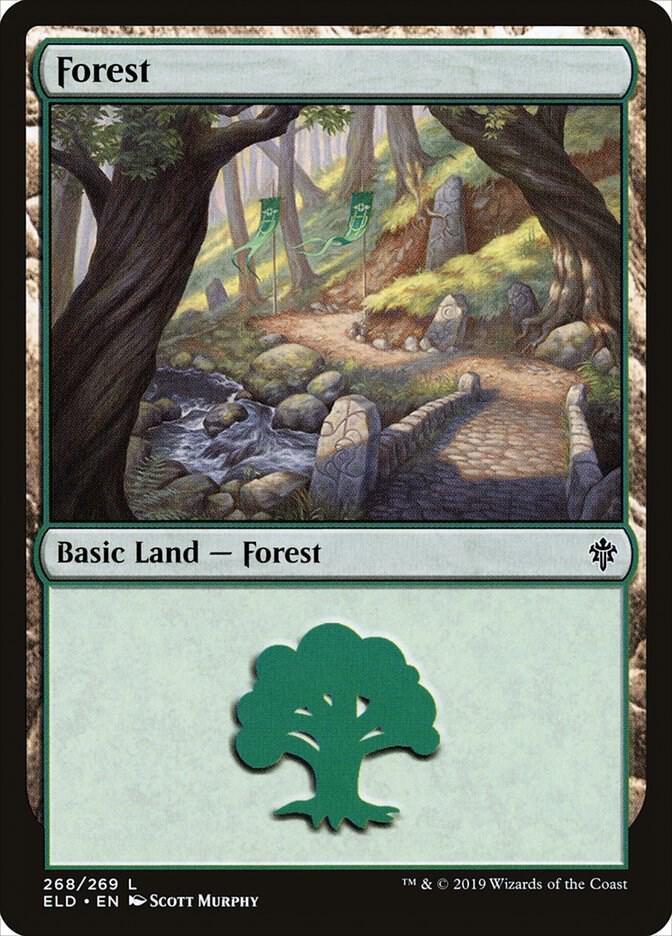 Forest 268 (Throne of Eldraine)  - Foil | Good Games Adelaide SA
