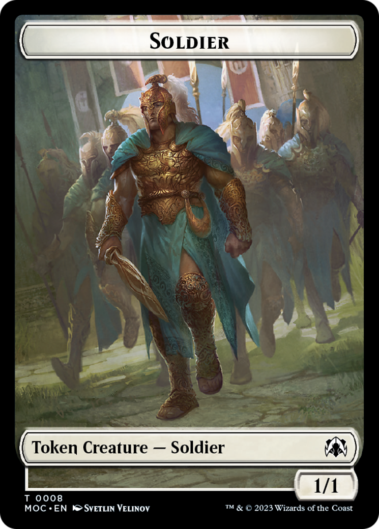 Soldier // Insect Double-Sided Token [March of the Machine Commander Tokens] | Good Games Adelaide SA
