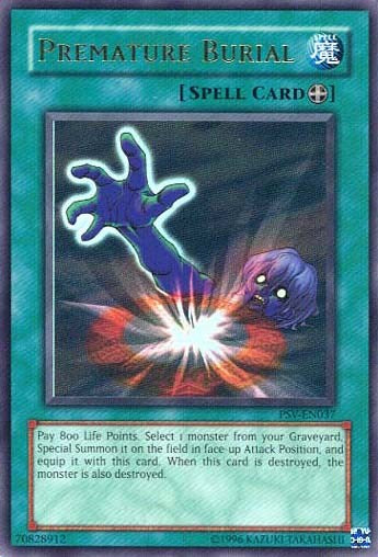 Premature Burial [PSV-EN037] Ultra Rare | Good Games Adelaide SA