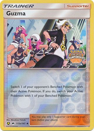 Guzma (115a/147) (Regional Championship Promo) [Sun & Moon: Burning Shadows] | Good Games Adelaide SA