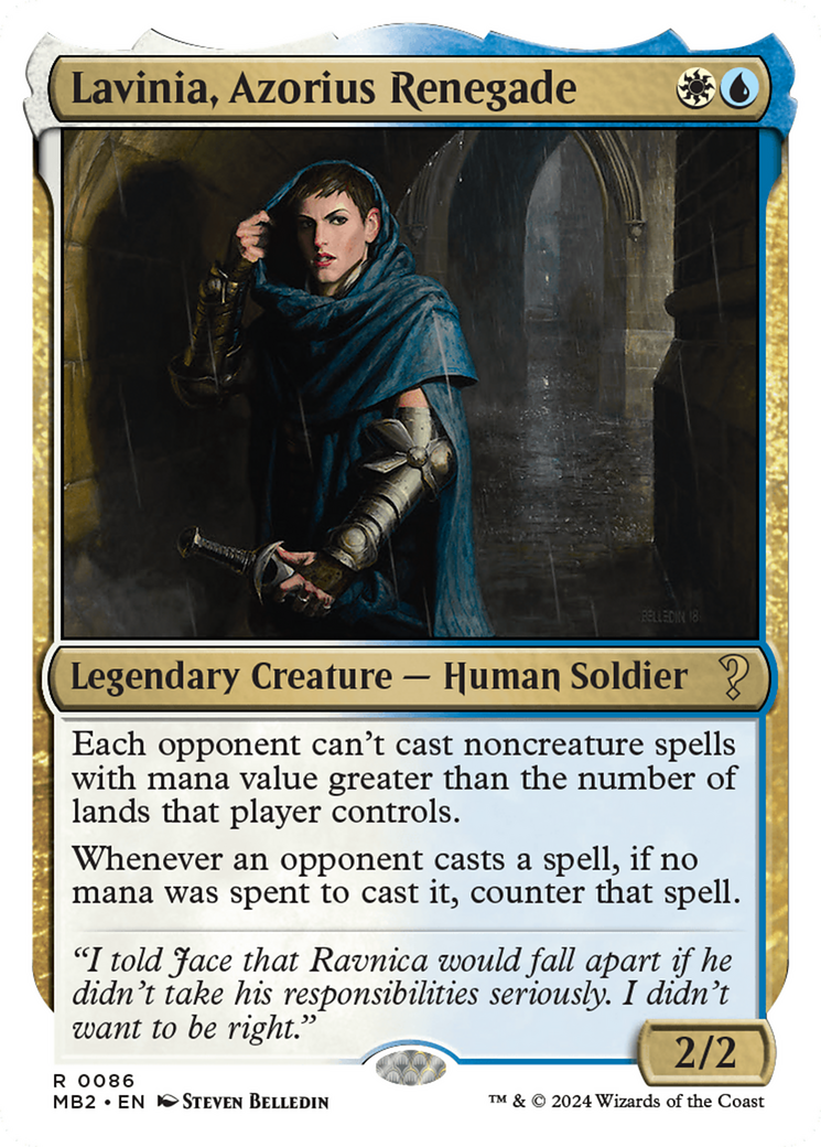 Lavinia, Azorius Renegade (White Border) [Mystery Booster 2] | Good Games Adelaide SA
