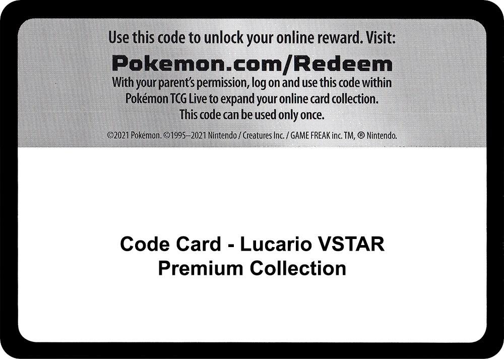 Code Card Lucario VSTAR Premium Collection  (Miscellaneous Cards & Products)  | Good Games Adelaide SA